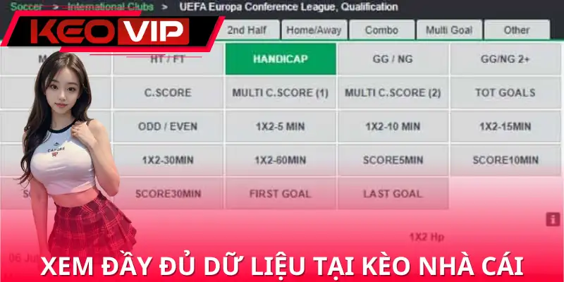 Xem đầy đủ dữ liệu mà Kèo Nhà Cái cung cấp để có chiến thuật hiệu quả